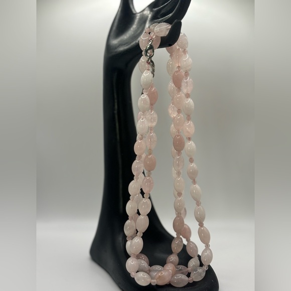 Genuine Rose Quartz White Quartz Necklaces total 5 - Picture 4 of 8